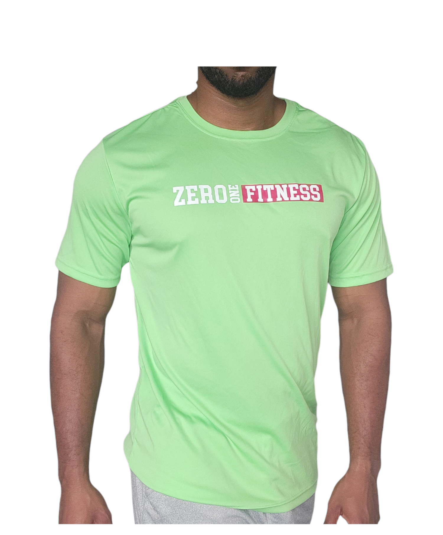 Z1F Lime Green Mens Tee (Frontal)