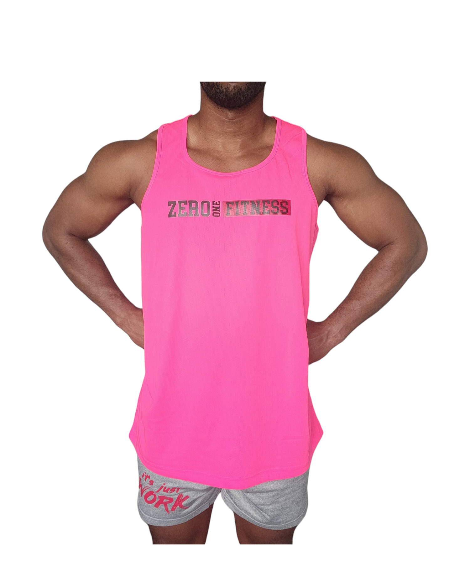 Z1F Pink Mens Tank (Frontal)